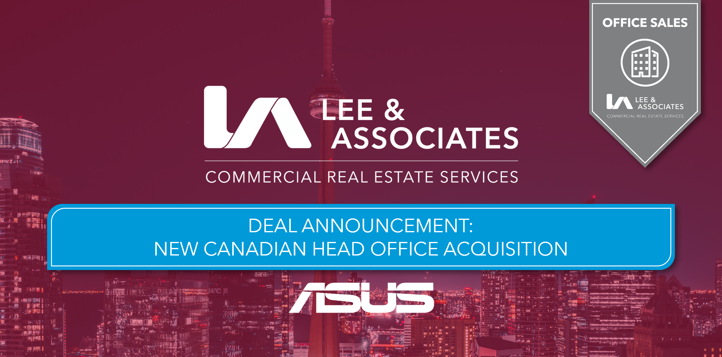60,805 SF ACQUSITION IN MARKHAM: New Canadian Head Office Location Requirement